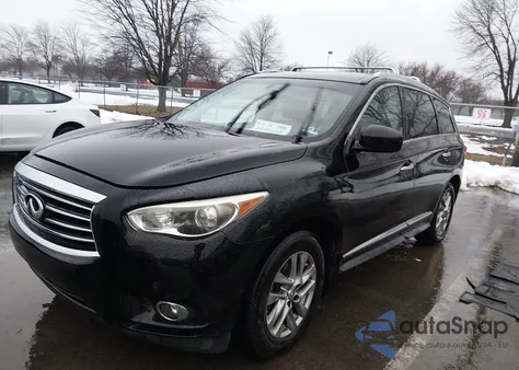 2013 Infiniti Jx35 z USA, uszkodzony, nr VIN 5N1AL0MM4DC338722